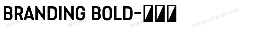 Branding Bold字体转换 Branding Bold字体转换